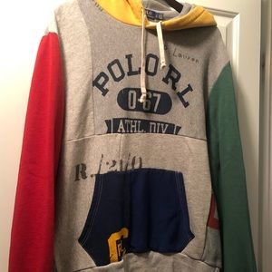 Polo Ralph Lauren Patchwork Hoodie Size L